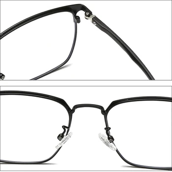 Unisex Ultral-lys Photochromism Anti-Blue Ray Briller, Square Fliter Optisk Stråling brillestel og Solbriller UV400