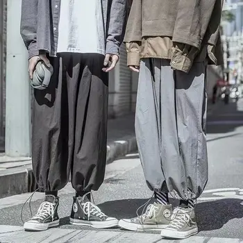 Mænd 2020 Sommeren Ankel-længde Bukser Bukser Herre Casual Hip Hop Safari Style Joggere Mandlige High Street Tøj Bukser