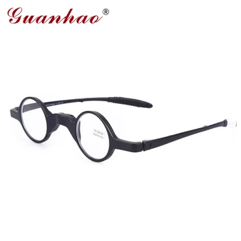 Guanhao Vintage Briller til Læsning Sammenklappelig Mænd Kvinder TR90 Ramme Slank Ultralet Anti Træthed Læsning Briller 1.0 1.5 2.0 2.5