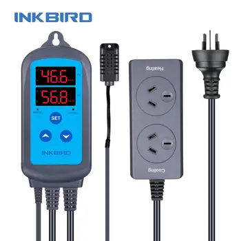 Inkbird IHC-200 Pre-wired Digital Luftfugtighed Controller AU Socket Regulator Hygrometer Luftfugtighed Meter For Mini Drivhus