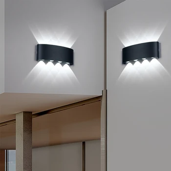 Nordisk væglampe Ip65 Led Aluminium Udendørs Op ad væggen lys For Moderne Hjem Trapper Soveværelse Seng, Badeværelse Belysning ZBW0010