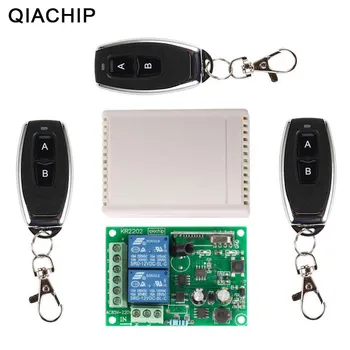 QIACHIP 433Mhz Universal Trådløs Fjernbetjening Switch AC 250V 110V RF-Relæ Modtager Modul + 3stk RF 433Mhz Fjernbetjening