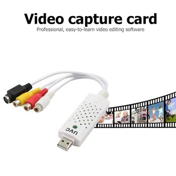 Kørsel Ledig USB 2,0 Video Audio Capture Card Converter Analog til Digital Optager VHS til DVD-Adapter for at Vinde 10 8 7 MacOS Ny