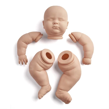 Bebe Genfødt Kit 23 Inches Reborn Baby Kit 3 Måned Joseph Vinyl Umalet Ufærdige Usamlet Dukke Dele DIY Blank Dukke Kit