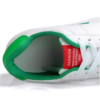 Mode kinesiske læder sneakers mænd hvid casual sko unisex sneakers 2020 hot salg skole sko man tenis