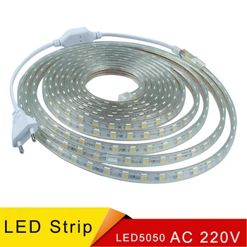 Iluminacion led streifen licht smd 5050 aluminiumprofil ip68 weihnachtsbeleuchtung wasserdichte Netzstecker fleksibel neon frei