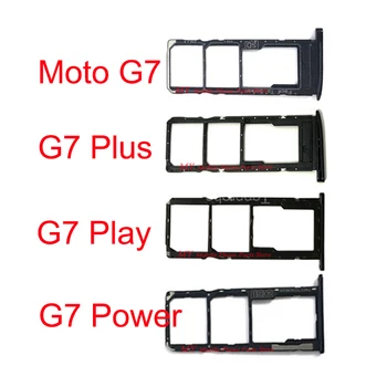 10 STK Dobbelte Sim-Kortet Magasin Holder Til Motorola Moto G7-landene Plus Play Power G7+ Sim-Skuffe-Kort, SD-Kort Skuffe Læseren Holder Stik Slot