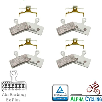 Cykel-Disc Bremseklodser for Vej/Cyclocross skivebremse R785, RS785, CX77, R517, R515 skivebremse; 4 Par Ex Plus