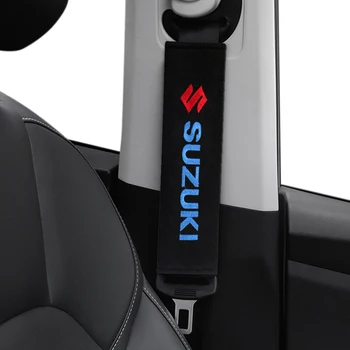 4stk Bil sikkerhedsseler Skulder Pads Dækker hals pude Skulder, nakke Beskyttelse for Suzuki Swift Logo SX4 Auto Interiør Tilbehør