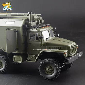 WPL B36 1:16 RC Bil 2,4 G 6WD Militær Lastbil Crawler Kommando Meddelelse Køretøj RTR Toy Carrinho de controle