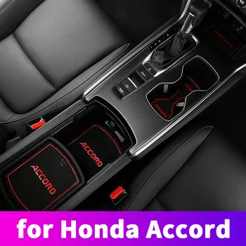 For Honda Accord 10 Generation 2018 2019 Gummi, Non-slip Døren Slot Mat Water Coaster Car Anti-dirty Pad Indvendigt Tilbehør