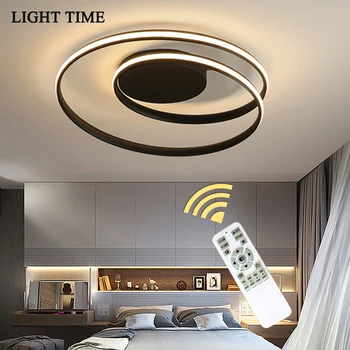Fjernbetjening Enkel Moderne Led-loftsbelysning Til Soveværelse, Stue, Spisestue Hjem Loft Lampe med Glans Kampprogram