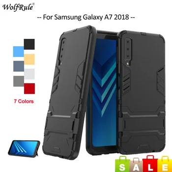For Samsung Galaxy A7 2018 Tilfældet For Samsung A6 A8 Plus 2018 A8-Stjernede TPU Bumper & PC Holder Cover Til Samsung A9 2018 Telefonen Sag