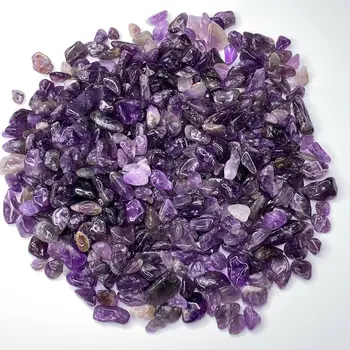 100g natural amethyst sten, krystal væltede sten, krystal, healing grus