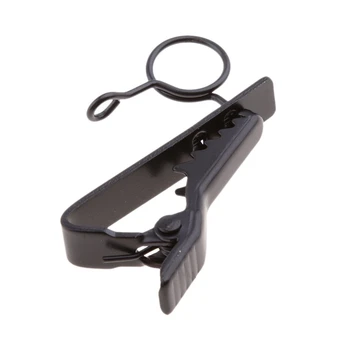 HOT 10 Pak Mini-Ring Type Mikrofon Klip Holde Stød Sikker Revers Mic Klemme Udskiftning Kit til Headset Mikrofoner,Metal