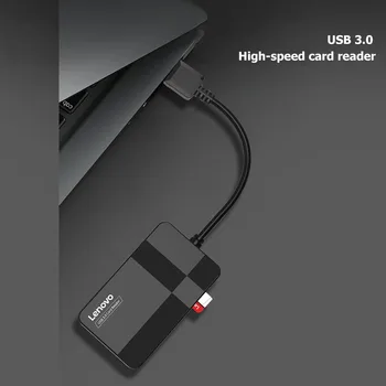 Lenovo D302 USB 3.0 Kortlæser 4 i 1 Multifunktions-TF JF MS Secure Digital Memory Card Reader for PC accesorries