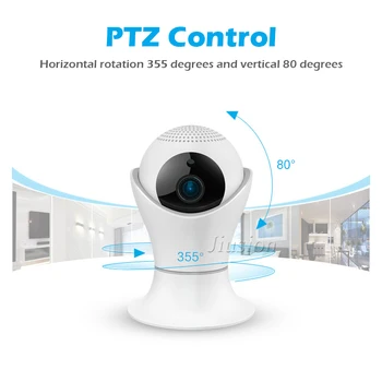 Mini WiFi Kamera, 1080P Video Home Security Camara Bebe Trådløse Udendørs Night Vision CCTV Cam 360 Panorama Kamera babyalarm