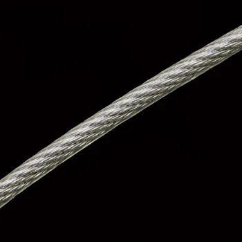 5 Meter 304 Rustfrit Stål 2 mm 3 mm 4/5/6/8mm Diameter Stål PVC-Overtrukket Fleksibel Wire Kabel-Gennemsigtig Tørresnoren 7*7