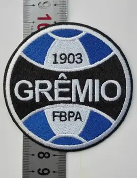 2stk/masse Fodbold fussball-klub Gremio logo jern på Patch Aufnaeher Applique Buegelbild Broderet badge