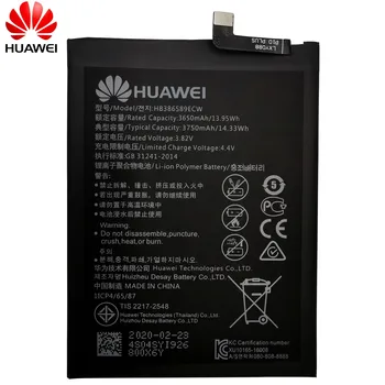Original Udskiftning Mobiltelefon Batteri Til Huawei Honor 8X P10 Plus VKY-AL00 Mate20 Lite HB386589ECW Genopladeligt Batteri 3750mAh