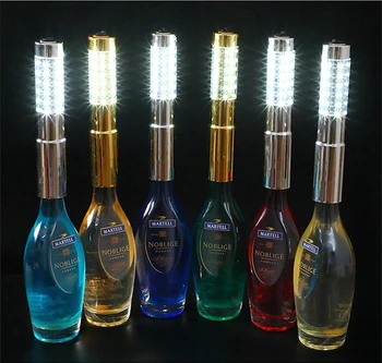 Sølv eller Guld, Blinkende LED Stjernekastere Flaske Strobe Stafetten til Champagne Flasker