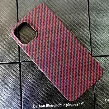 Rød Farve iPhone 12 Pro Max Mat Ultra-Lys Ægte Carbon Fiber Dækning For iPhone12 Mini-Carbon-Fiber iPhone11 Antal Tilfælde