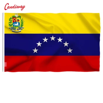 Venezuelas flag INTERNATIONALE LANDS FLAG Udendørs Bolivariske Republik Venezuela Polyester Flag 5*3 meter NN140