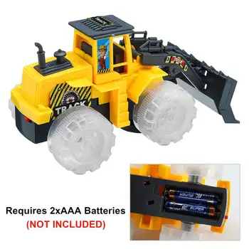 Elektrisk Bulldozer/Traktor Dozer/Gravemaskine Lastbil/Crawler Digger/vejtromle Bil Legetøj med LED-lys & Musik til Kid ' s Gave
