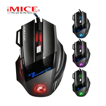 IMICE X7 Professionelle Esports Ergonomisk USB-Kablet Gaming Mus Respiratorisk LED-Baggrundsbelysning Computer Gaming Mus