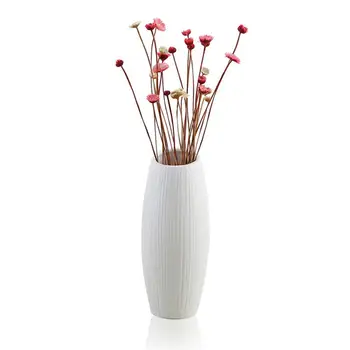 Moderne Minimalistisk Keramik Vase Nordisk Stil Tekstureret Tørre Blomster Container Flower Pot boligindretning, Pynt til Blomst Indretning