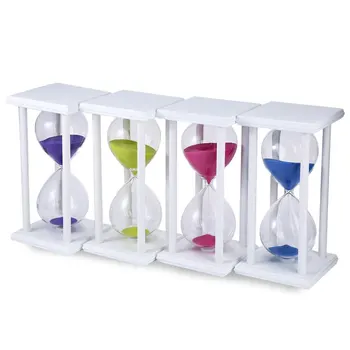 30/60 Minutter Timeglas Sand Timeren Køkken Skolen Moderne Træ-Time Glas Sandglass Sand Clock Tea Timere Hjem Dekoration Gave