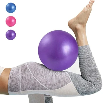 25cm Pilates Ball Mini træningsbold Resistente Bolde med Oppustelige Halm til Yoga, Pilates Øvelse, Uddannelse Gym