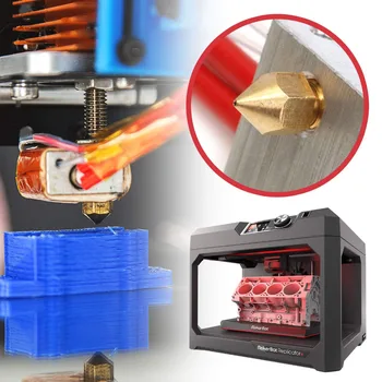 50 STK 3D Printer Dyser MK8 Ekstruder Dyser 0,2 mm 0,3 mm 0,4 mm 0,5 mm 0,6 mm 0,8 mm 1,0 mm for Makerbot Creality CR10 Ender 3 5