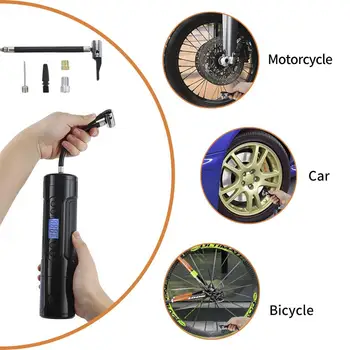 Bærbart Trådløst Elektrisk luftkompressor Mini Pumpe Håndholdte luftpumpe 1000mAh 150PSI 12V Til Bolden Cykel Og Bil Dæk Moto