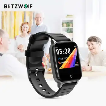 [Kropstemperatur Mål] BlitzWolf BW-HL1T Smart Ur pulsmåler Smarte Ure Ånde Træning Smartwatch 2020