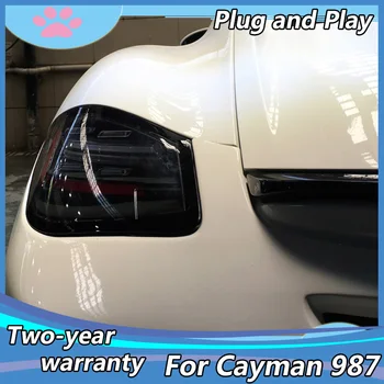 Bilens for-og baglygter til Porsche Cayman 987-2 År 2009-20012 baglygter LED baglygten bageste bagagerummet lampe dække kørelys+signal+bremser+reverse