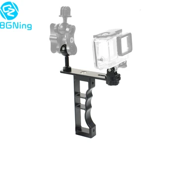 CNC Aluminium Håndholdte Selfies Stick Hånd Dykning Greb Monopod Beslag Mount til Gopro Hero 9 8 7 6 5 DJI Osmo Action-Kamera