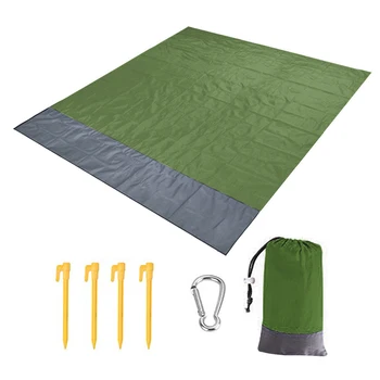 Bærbare Offentlig Strand Folde Tæppe Vandtæt Camping Mat Picnic Jorden Mat til Family Udendørs Camping Tilbehør