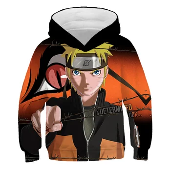 Hot sælger 3D Naruto anime piger og drenge Hoodie 3D printet populære streetwear hoodie forår/Efterår/Vinter tøj drenge/piger top