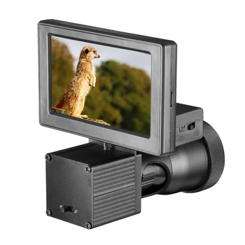 Night vision HD 1080P kamera 4,3 tommer skærm konjunktion infrarød illuminator, Riffelsigte jagt optiske system
