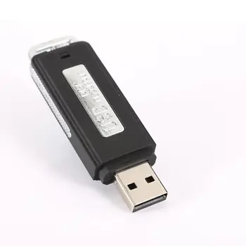 8GB Genopladelige Mini-USB-Flash-Drev Optagelse Diktafon 70Hr Digital Audio Optager Bærbare