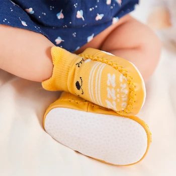 Toddler Baby Piger Drenge Anti-Slip Sokker Slipper Mode Sokker Sllipers For Nyfødte Baby For 0-4 År Tøfler Kids Baby Sko