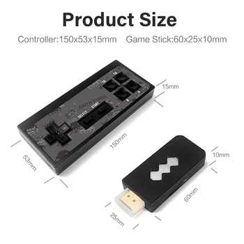 Y2 4K HDMI Trådløse Håndholdte spillekonsol Bygge I 568 Klassiske Spil 8 Bit Mini TV-Spil Spiller for Børn Gave