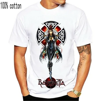 Bayonetta kortærmet kvinder mænds bomuld t-shirt