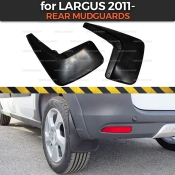 Stænklapper for Lada Largus / Cross 2011 - på baghjulene trim tilbehør mudder klapper bred splash vagter mudder bil styling