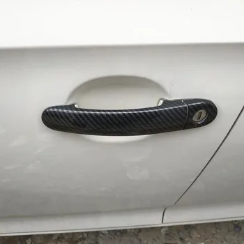 For Audi TT 8j 8n MK1 MK2 RS Tilbehør dørhåndtag Dække Trim Håndterer Dækker Plast Efterligning Carbon Fiber