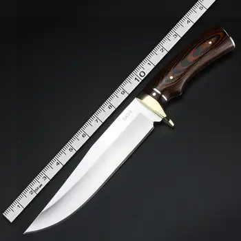 FOMALHAUT Udendørs Multifunktionelle Kniv Bærbare Felt Overlevelse Kniv Jagt Kniv med Fast Blad Lige Knive med Skede