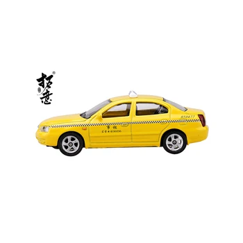 Toy Bil Elantra ChongQing Taxi 1:64 (Gul) (Metal & Plast Dele)