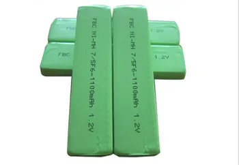4stk/masse 1,2 V 7/5F6 7/5 F6 1100mAh ni-mh Tyggegummi batteri 7/5 celle F6 for panasonic sony MD-CD, kassette afspiller