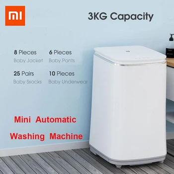 XIAOMI Mijia Vaskemaskine 3kg Bærbare Mini Automatisk Bølge Hjul Tøj Vaskemaskine, Tørreskab, For at Rejse Hjem Sovesale